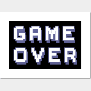 Game Over - cool gaming sticker Posters and Art